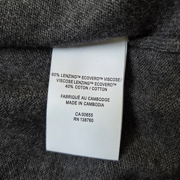 Reitmans R Essentials Dark Gray Open Cardigan - Picture 4 of 4